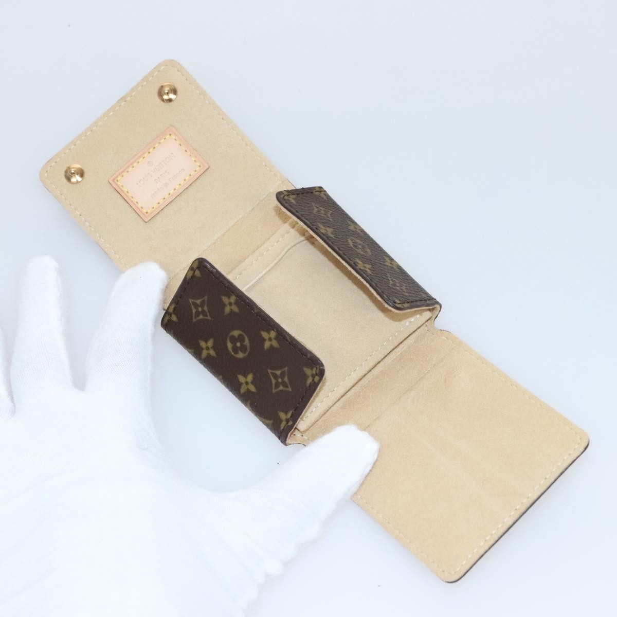 Louis Vuitton Jewelry Case Brown Canvas Wallet (Pre-Owned) Size ONE SIZE - 18 Thumbnail