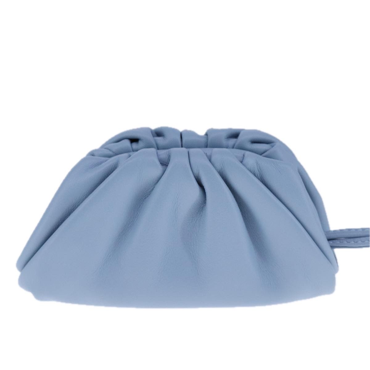 Bottega Veneta The Pouch Blue Leather Clutch Bag (Pre-Owned) Size ONE SIZE - 2 Thumbnail