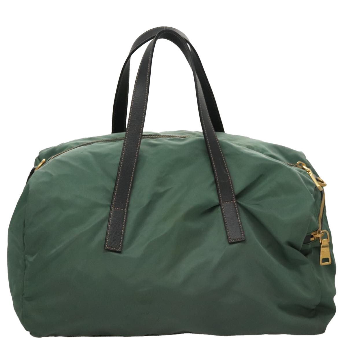 Prada Tessuto Green Synthetic Travel Bag (Pre-Owned) Size ONE SIZE - 2 Thumbnail