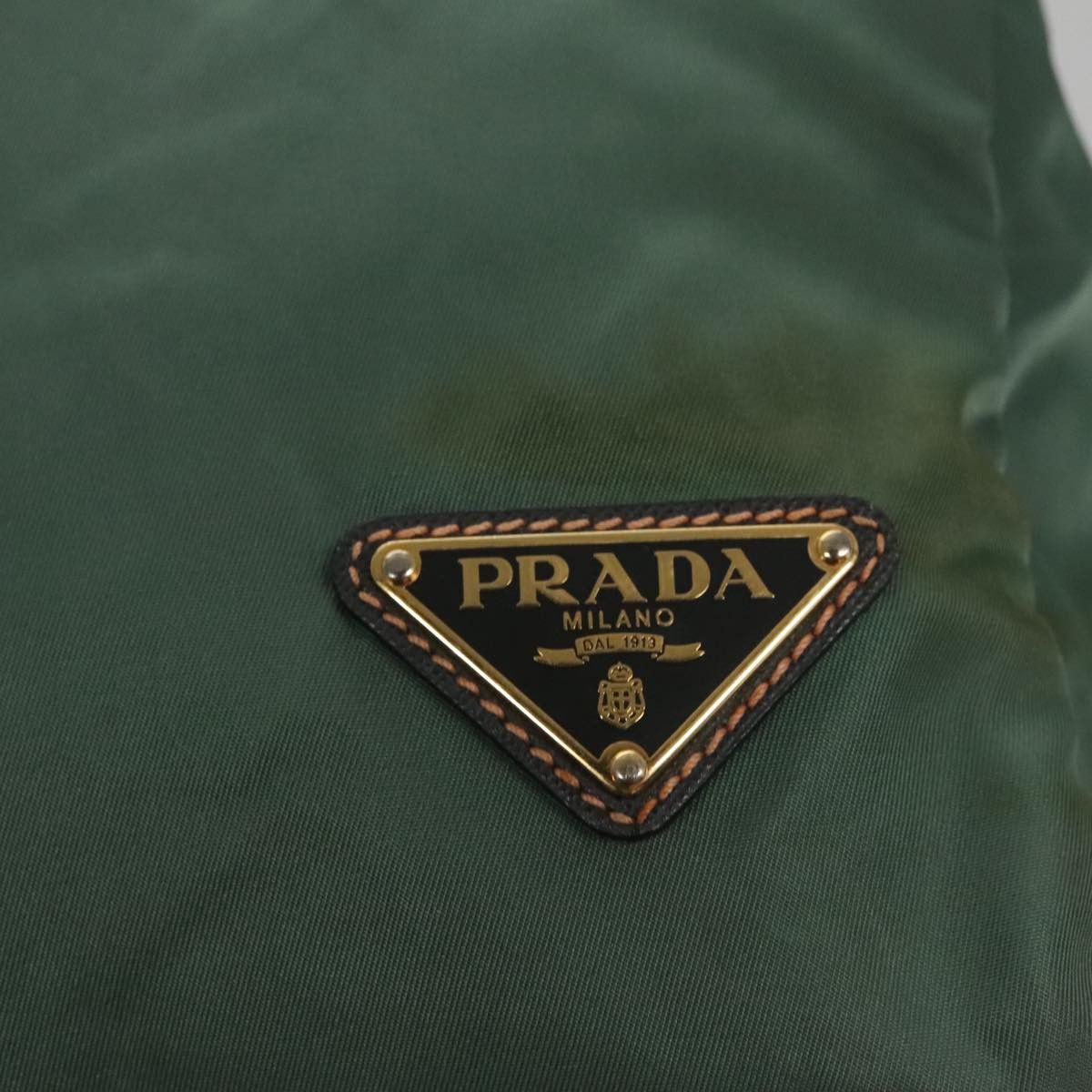 Prada Tessuto Green Synthetic Travel Bag (Pre-Owned) Size ONE SIZE - 14 Thumbnail