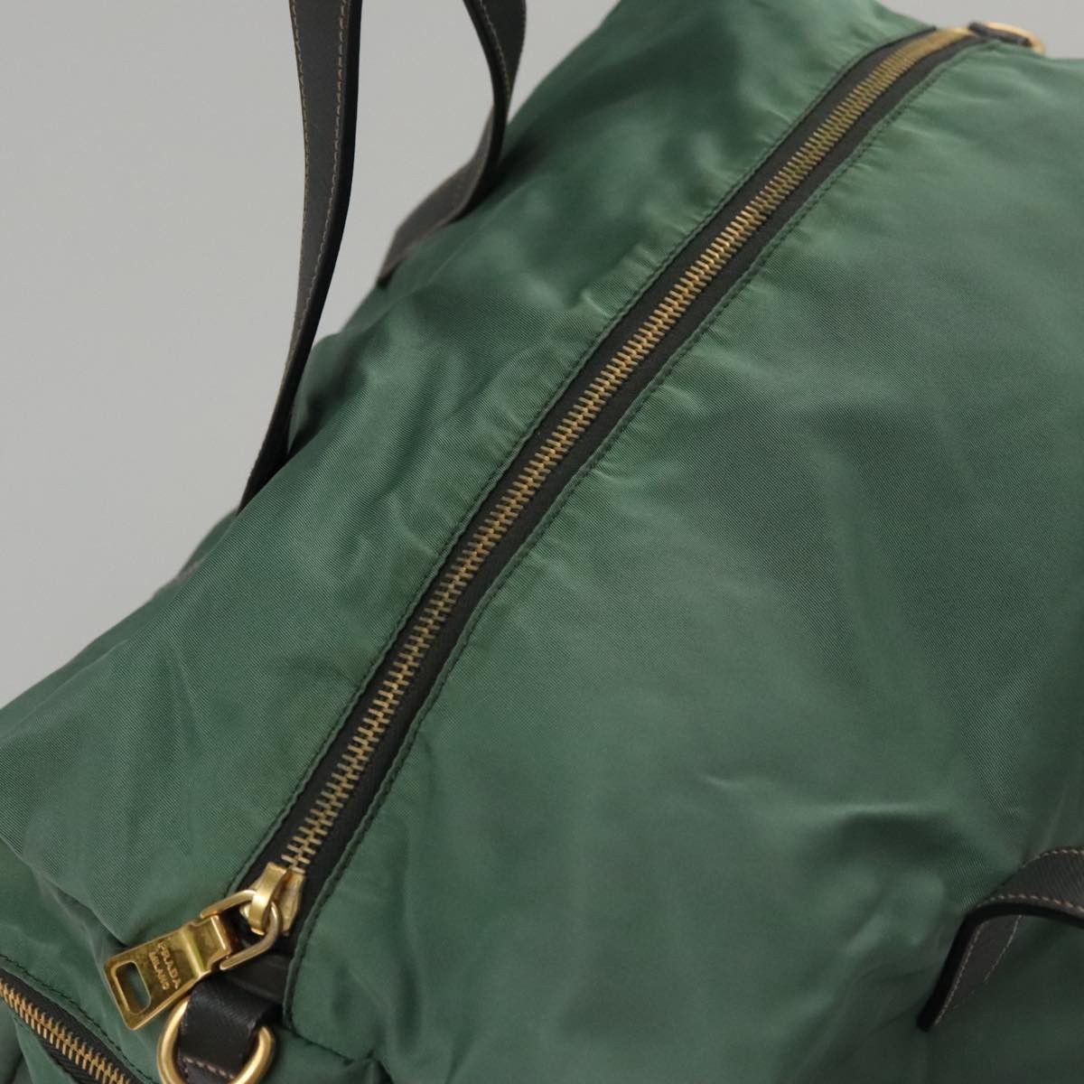 Prada Tessuto Green Synthetic Travel Bag (Pre-Owned) Size ONE SIZE - 18 Thumbnail