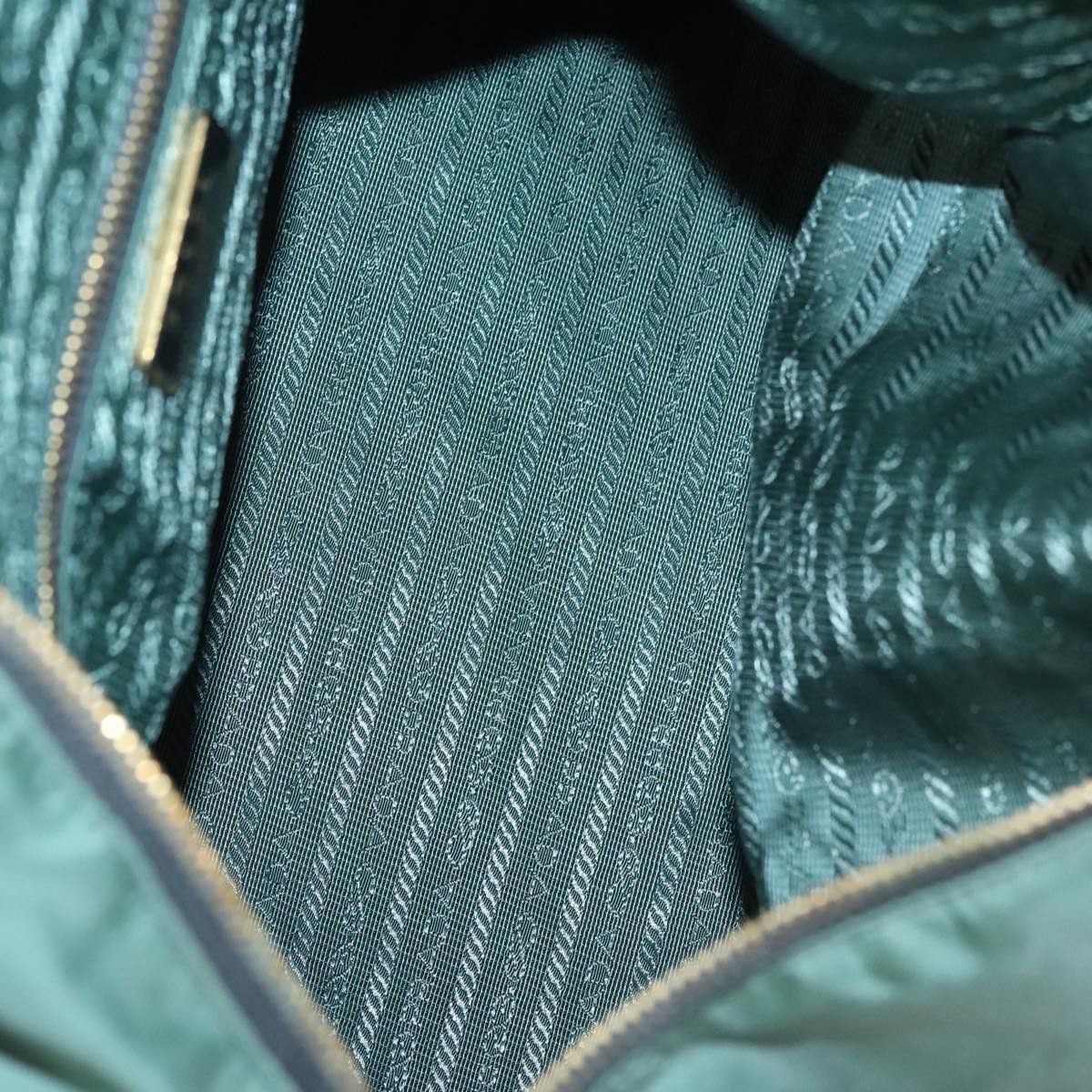Prada Tessuto Green Synthetic Travel Bag (Pre-Owned) Size ONE SIZE - 8 Thumbnail