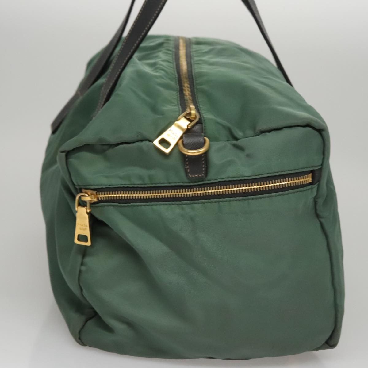 Prada Tessuto Green Synthetic Travel Bag (Pre-Owned) Size ONE SIZE - 3 Thumbnail