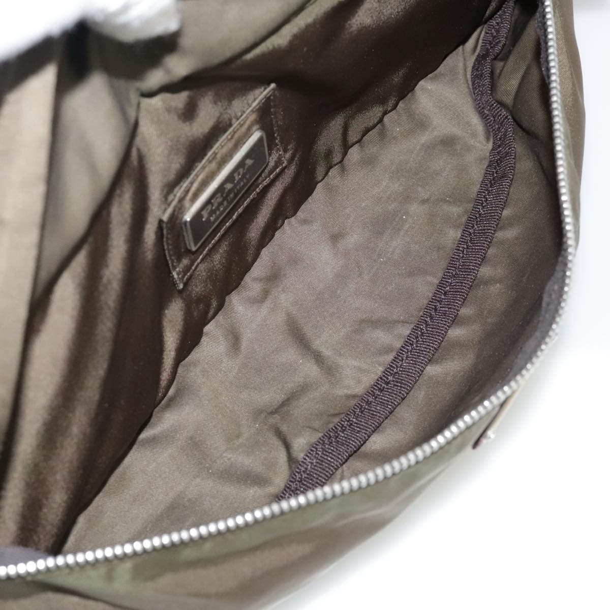 Prada Re-Nylon Khaki Synthetic Shoulder Bag (Pre-Owned) Size ONE SIZE - 12 Thumbnail