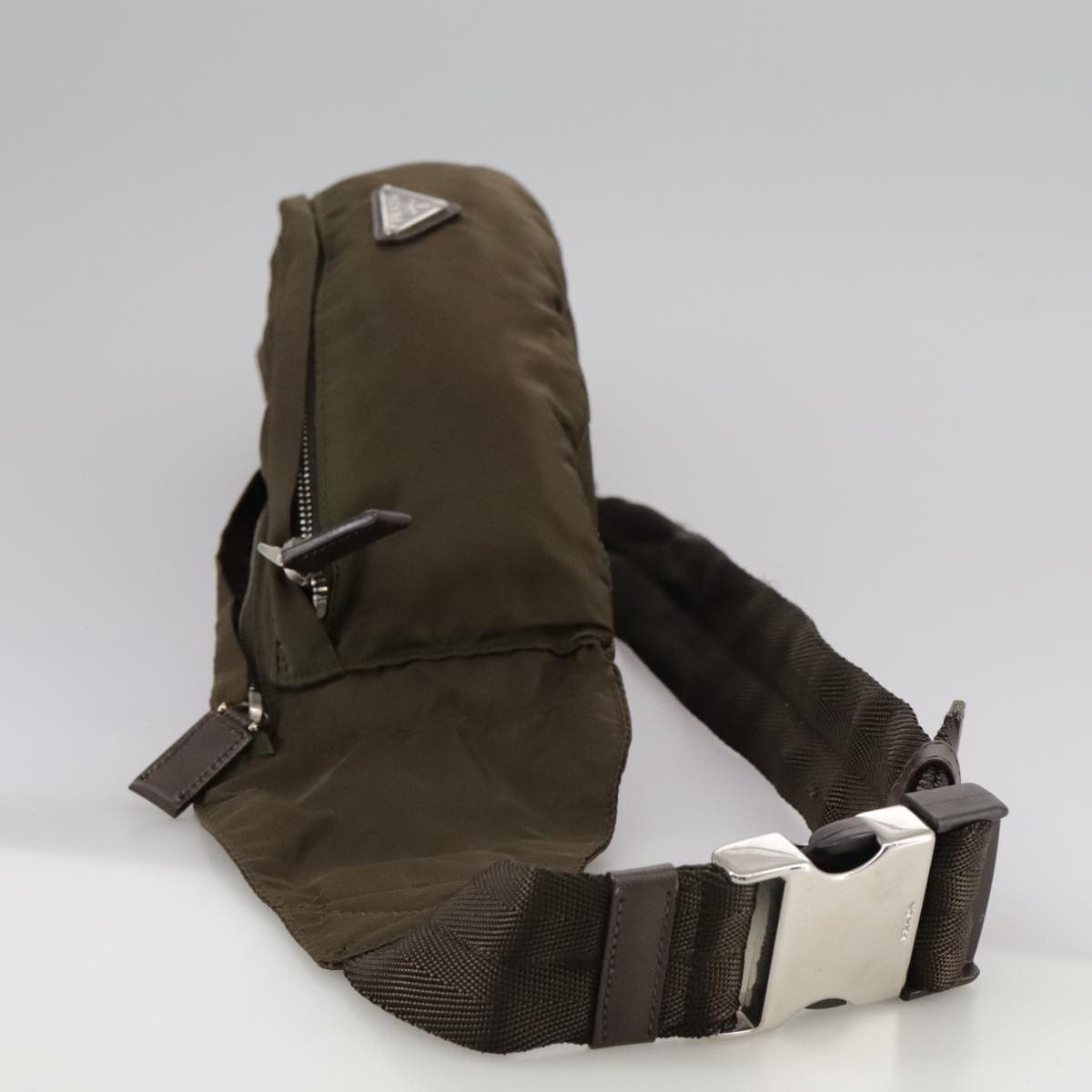 Prada Re-Nylon Khaki Synthetic Shoulder Bag (Pre-Owned) Size ONE SIZE - 3 Thumbnail