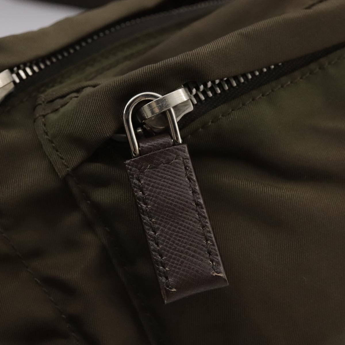 Prada Re-Nylon Khaki Synthetic Shoulder Bag (Pre-Owned) Size ONE SIZE - 10 Thumbnail