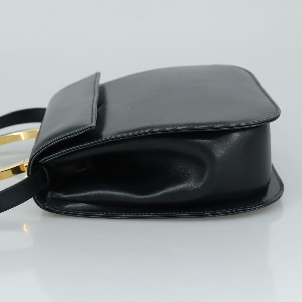 Salvatore Ferragamo Black Leather Handbag (Pre-Owned) Size ONE SIZE - 4 Thumbnail