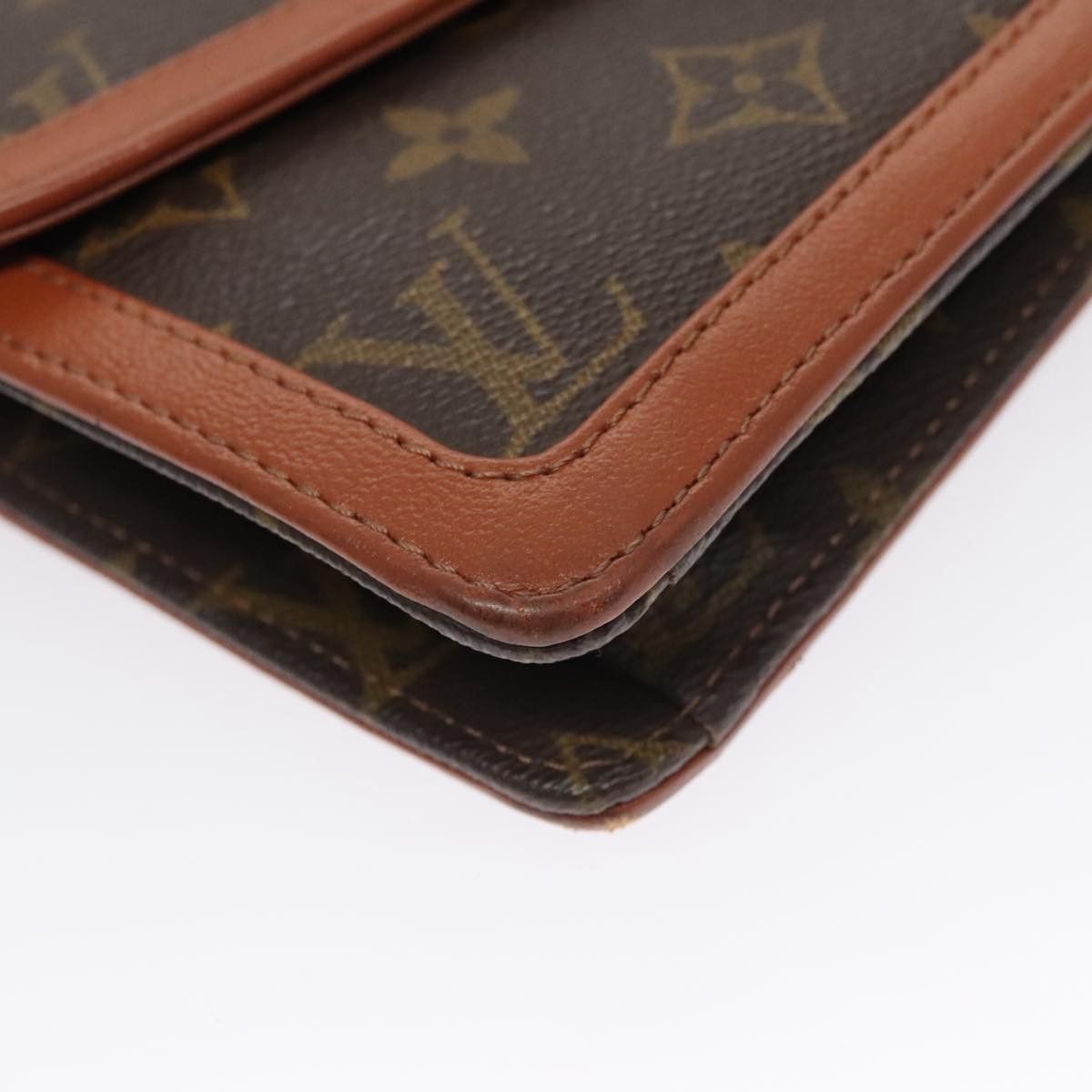 Louis Vuitton Pochette Dame Brown Canvas Clutch Bag (Pre-Owned) Size ONE SIZE - 6 Thumbnail