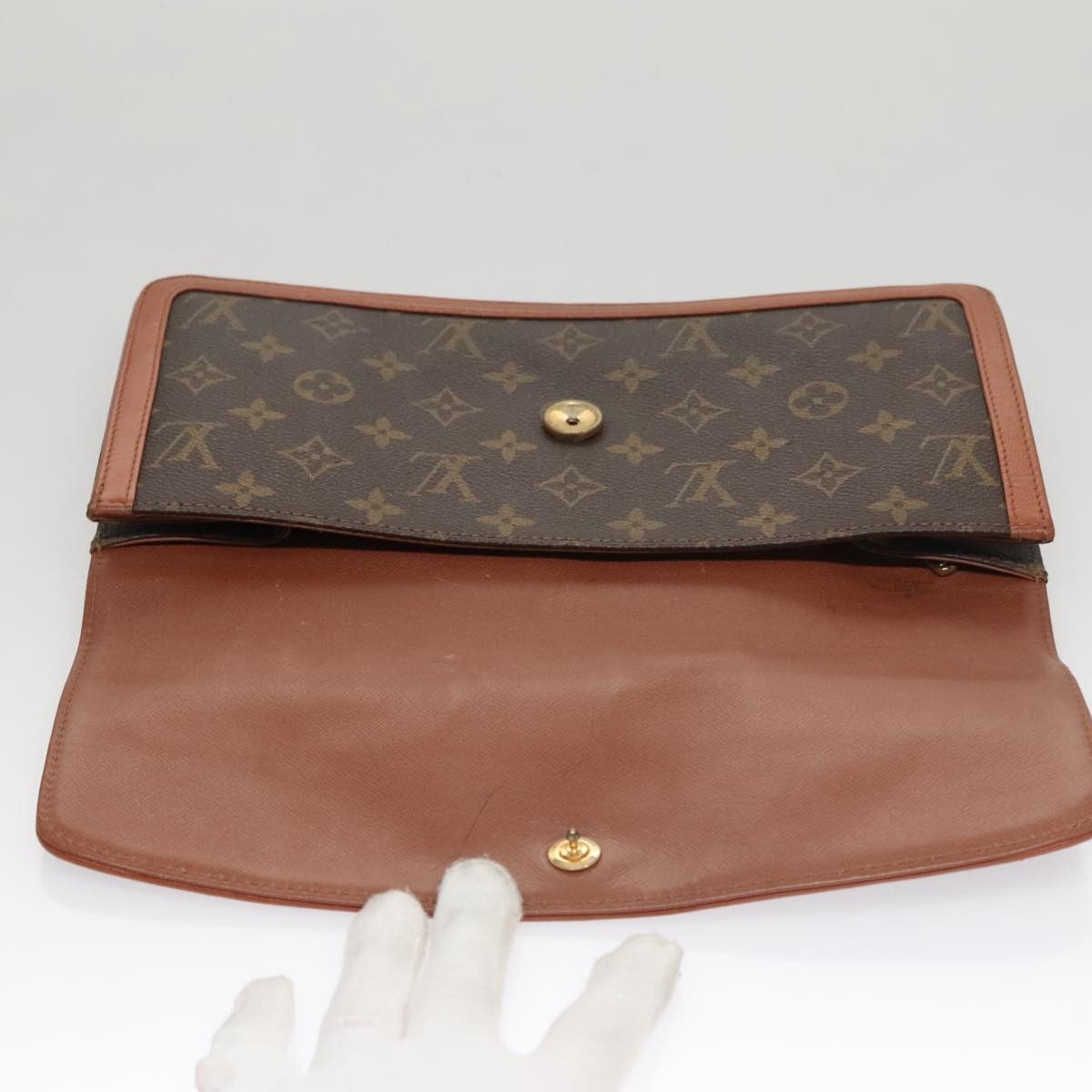 Louis Vuitton Pochette Dame Brown Canvas Clutch Bag (Pre-Owned) Size ONE SIZE - 15 Thumbnail