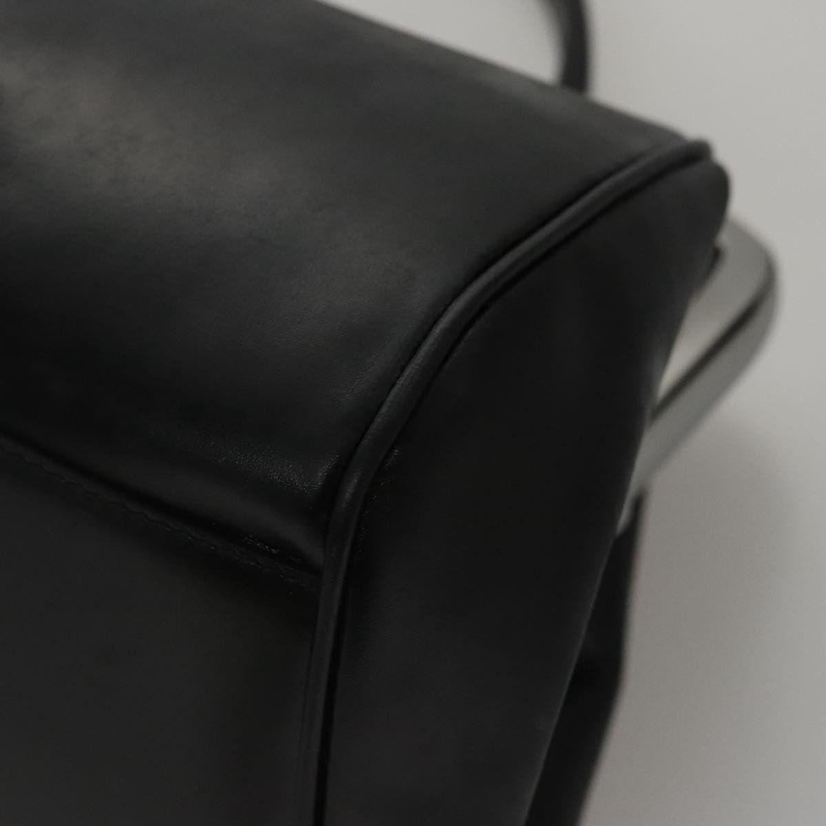Prada Flame Black Leather Handbag (Pre-Owned) Size ONE SIZE - 7 Thumbnail