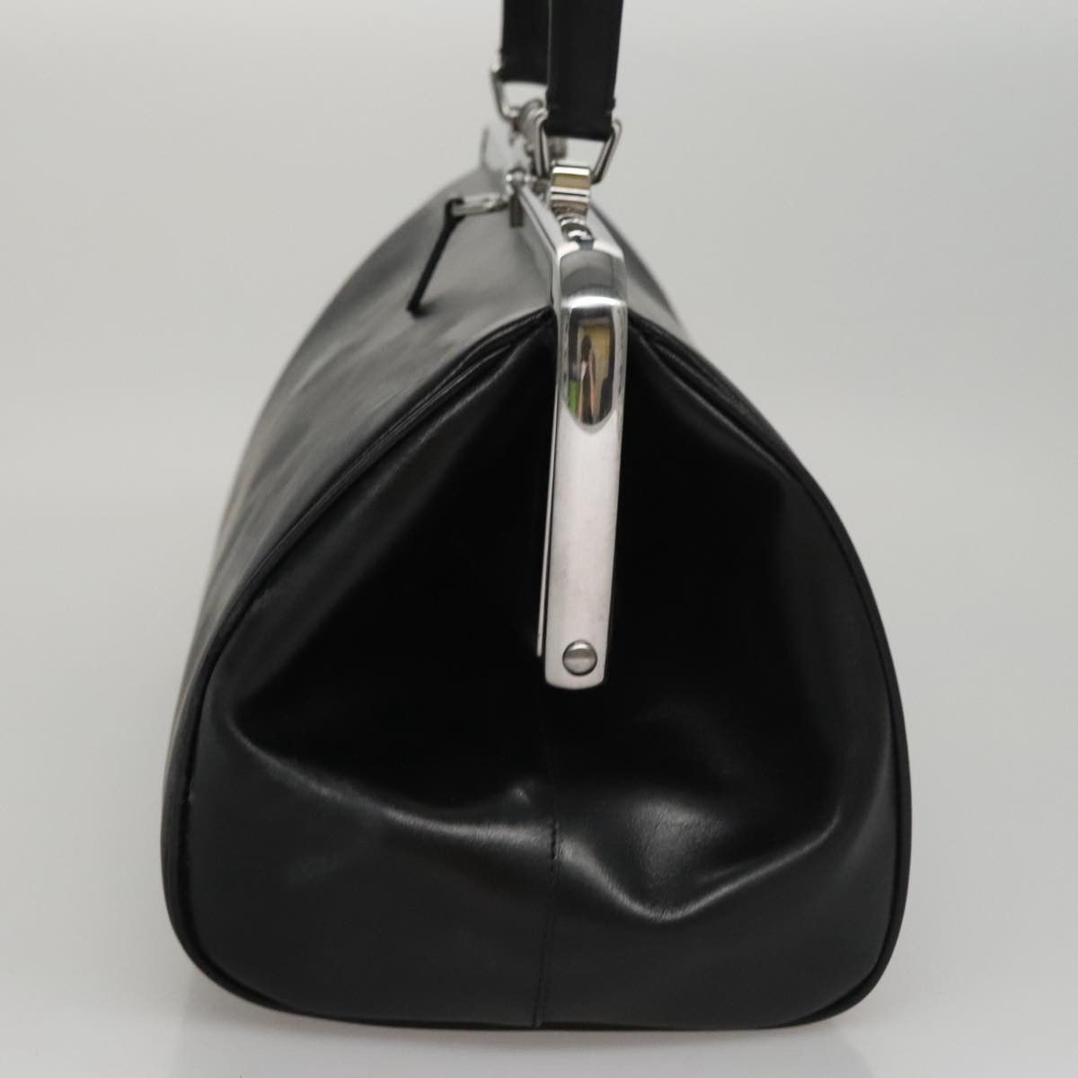 Prada Flame Black Leather Handbag (Pre-Owned) Size ONE SIZE - 3 Thumbnail
