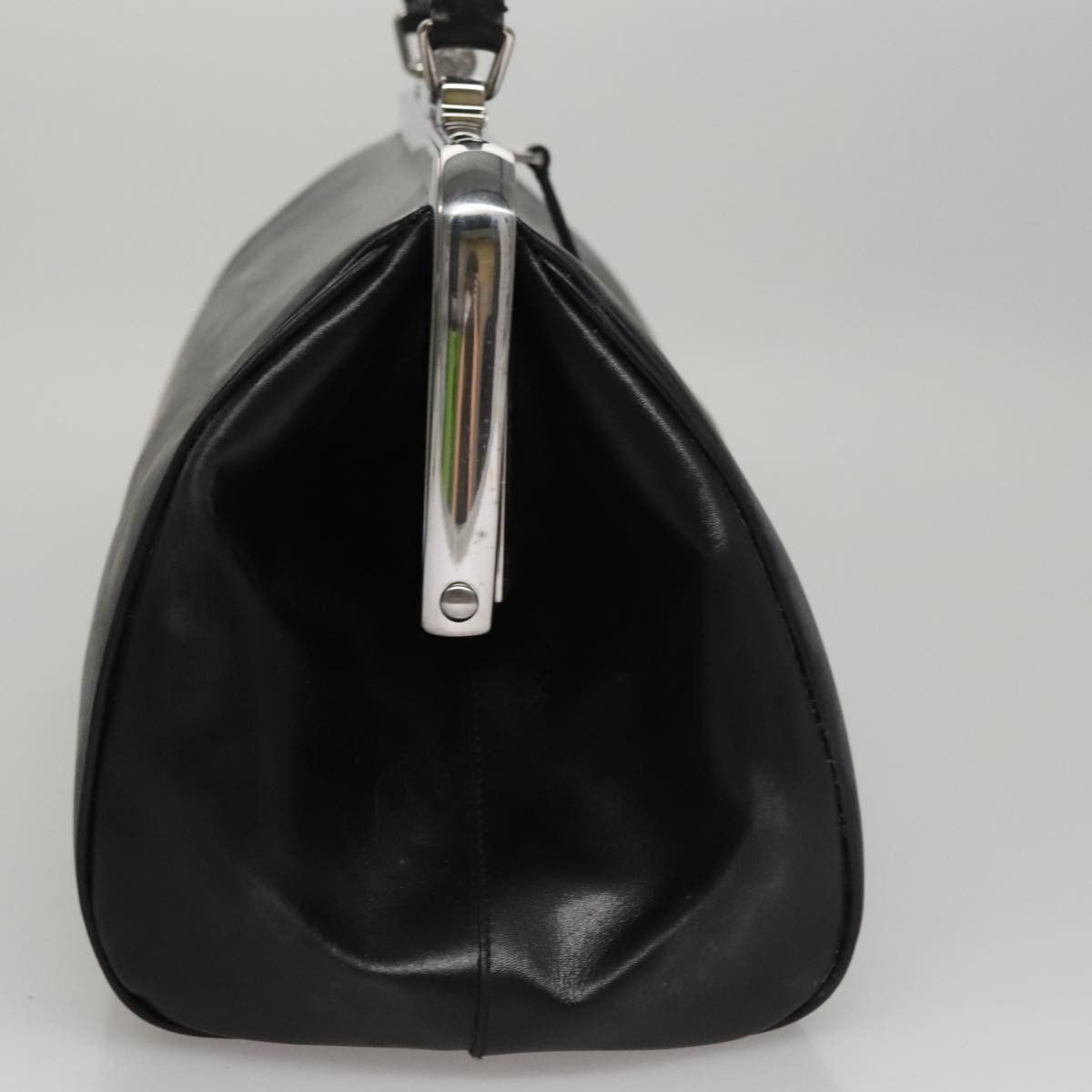 Prada Flame Black Leather Handbag (Pre-Owned) Size ONE SIZE - 4 Thumbnail