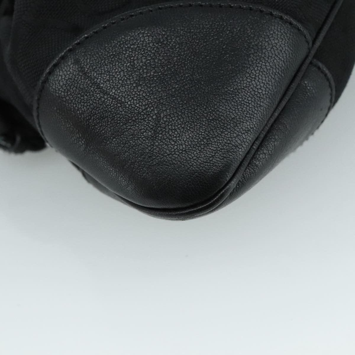 Salvatore Ferragamo Marisa Black Canvas Handbag (Pre-Owned) Size ONE SIZE - 10 Thumbnail