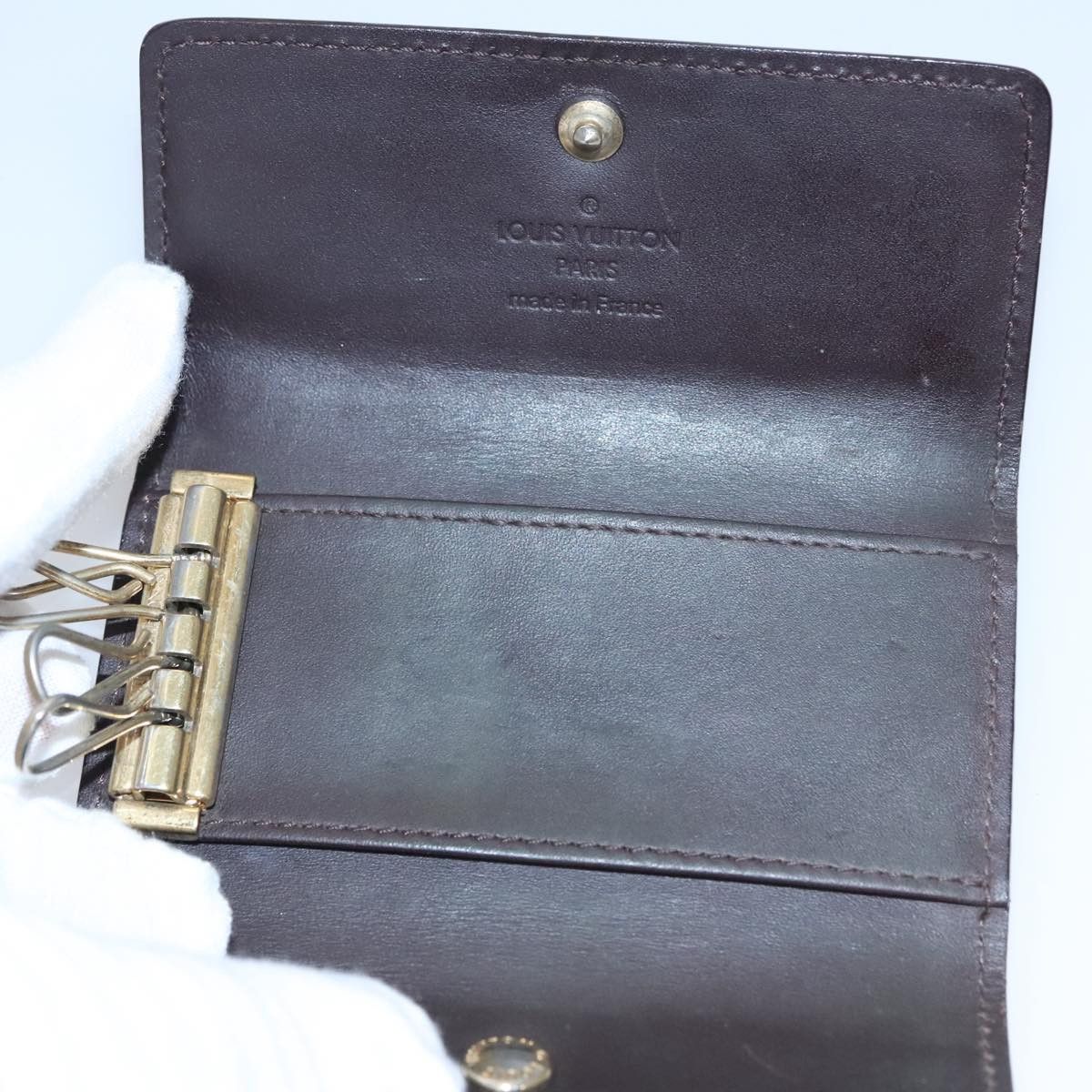 Louis Vuitton Multiclés 4 Burgundy Patent Leather Wallet (Pre-Owned) Size ONE SIZE - 14 Thumbnail