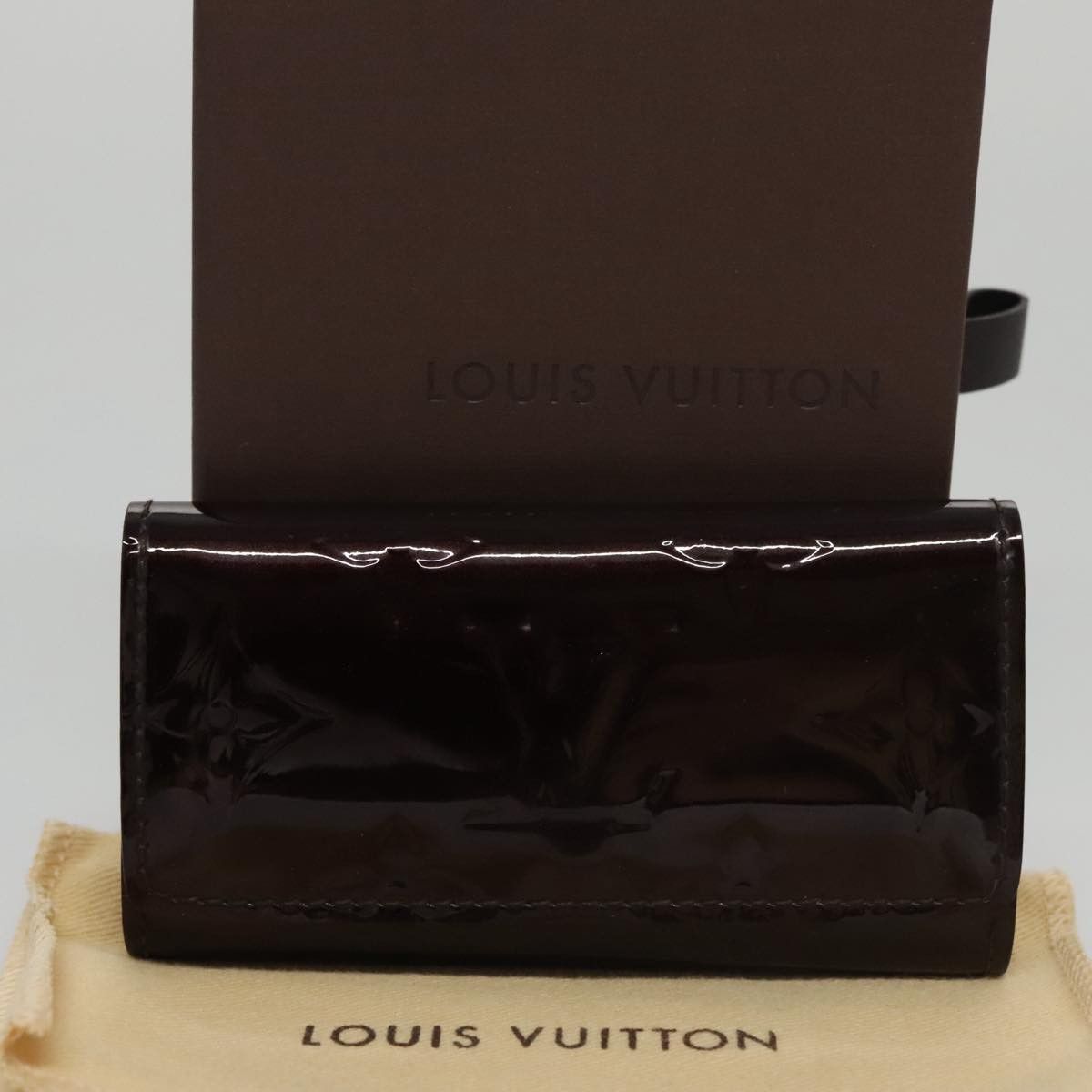 Louis Vuitton Multiclés 4 Burgundy Patent Leather Wallet (Pre-Owned) Size ONE SIZE - 20 Thumbnail