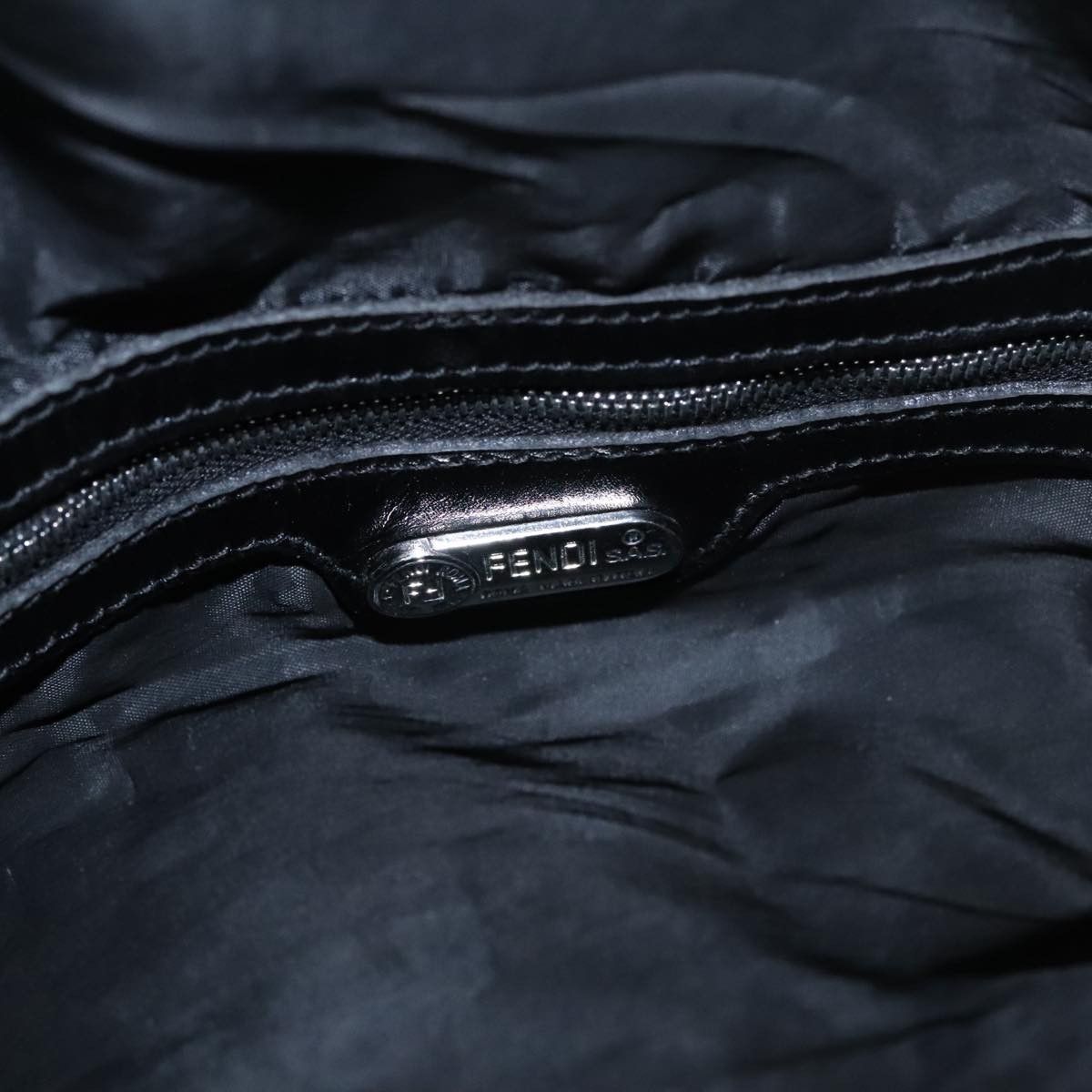 Fendi Ff Black Synthetic Shoulder Bag (Pre-Owned) Size ONE SIZE - 14 Thumbnail