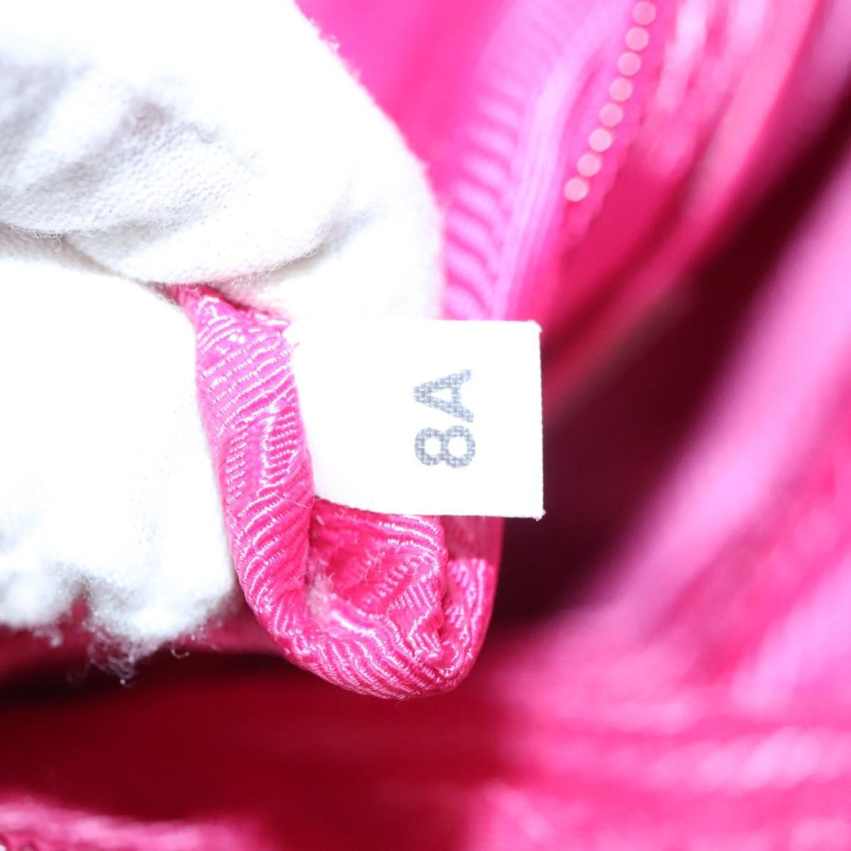 Prada Tessuto Pink Synthetic Handbag (Pre-Owned) Size ONE SIZE - 14 Thumbnail