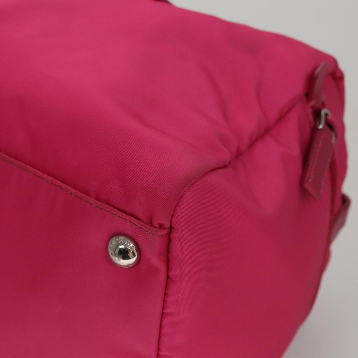 Prada Tessuto Pink Synthetic Handbag (Pre-Owned) Size ONE SIZE - 8 Thumbnail