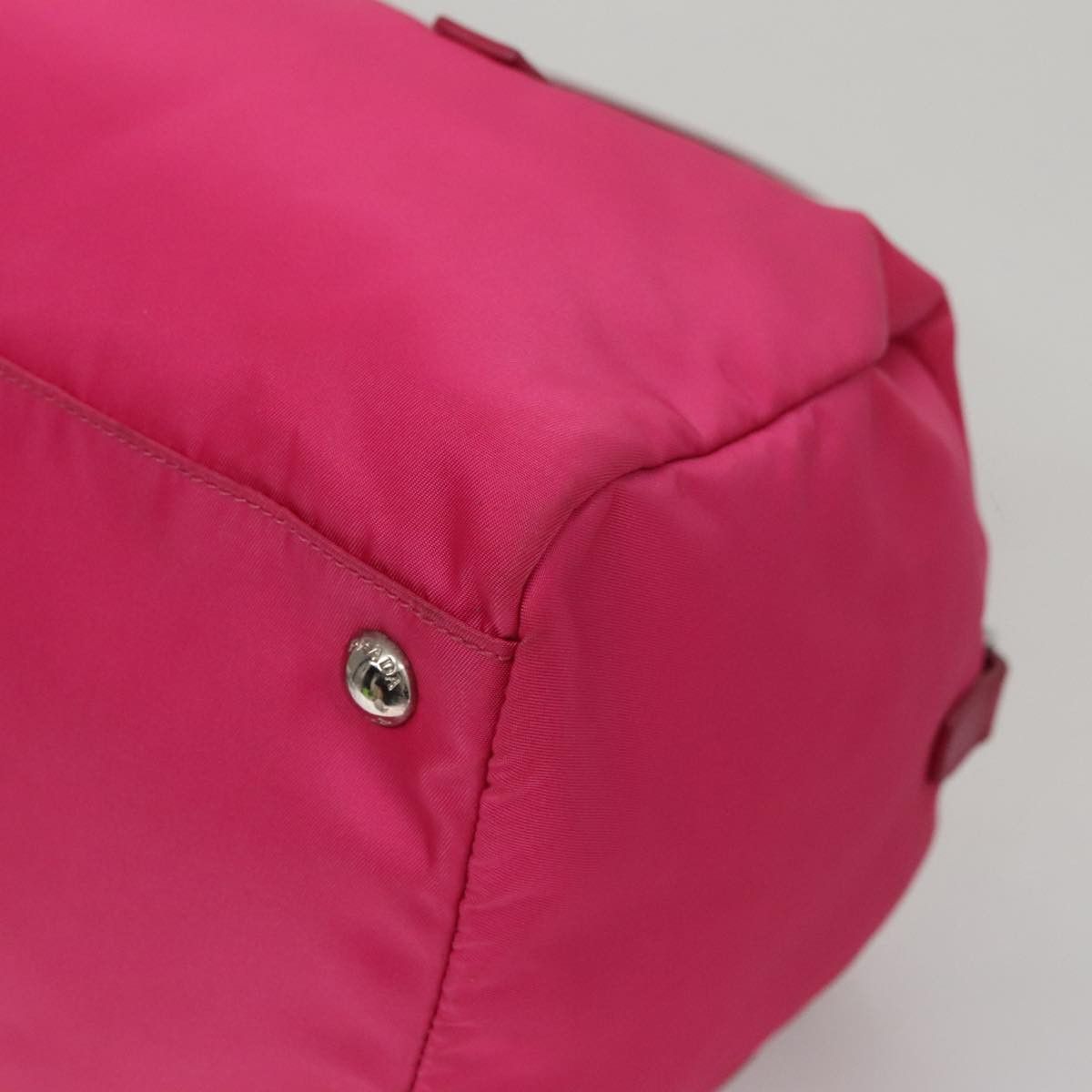 Prada Tessuto Pink Synthetic Handbag (Pre-Owned) Size ONE SIZE - 10 Thumbnail