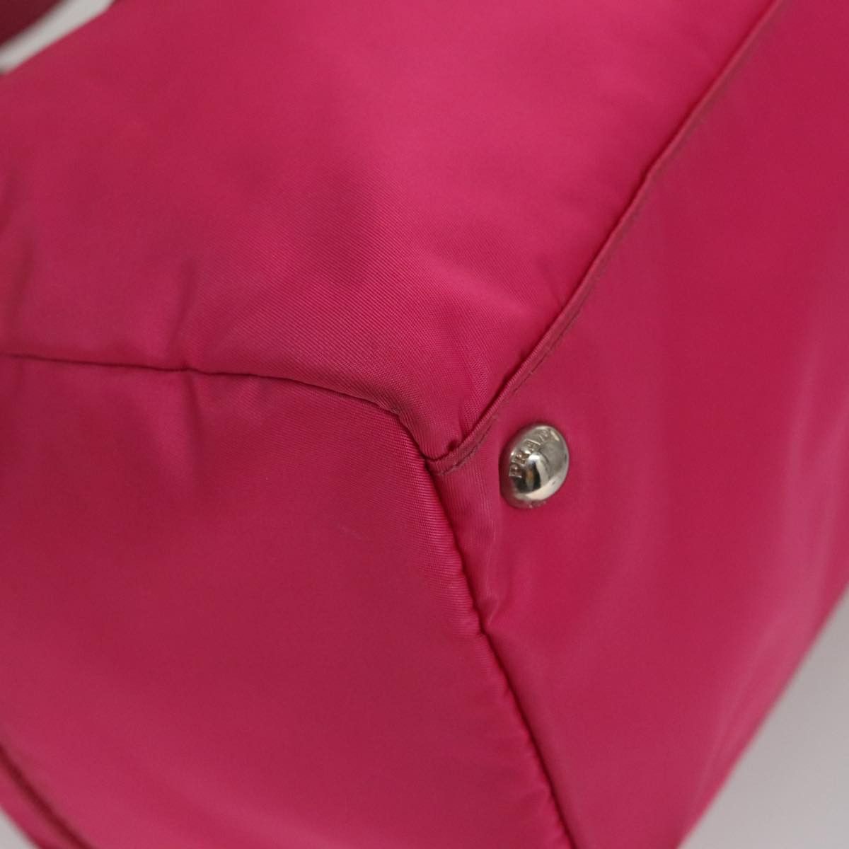 Prada Tessuto Pink Synthetic Handbag (Pre-Owned) Size ONE SIZE - 9 Thumbnail