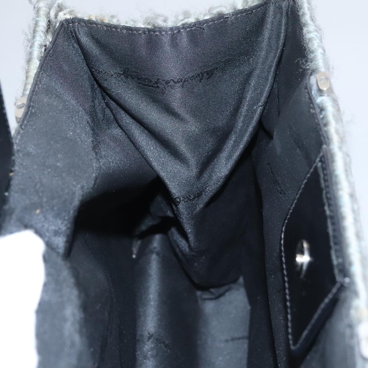 Salvatore Ferragamo Grey Wool Handbag (Pre-Owned) Size ONE SIZE - 19 Thumbnail