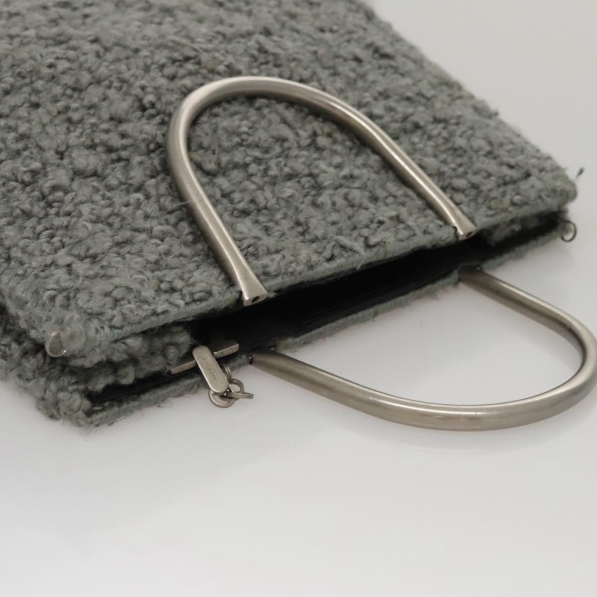 Salvatore Ferragamo Grey Wool Handbag (Pre-Owned) Size ONE SIZE - 5 Thumbnail