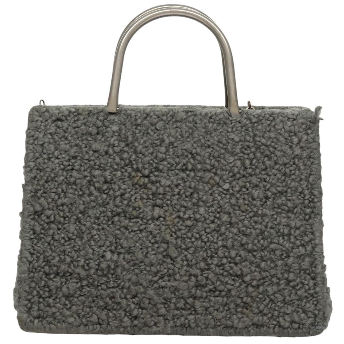 Salvatore Ferragamo Grey Wool Handbag (Pre-Owned) Size ONE SIZE - 2 Thumbnail