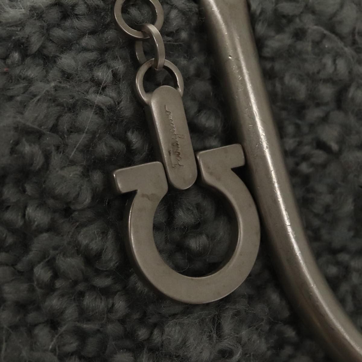 Salvatore Ferragamo Grey Wool Handbag (Pre-Owned) Size ONE SIZE - 12 Thumbnail