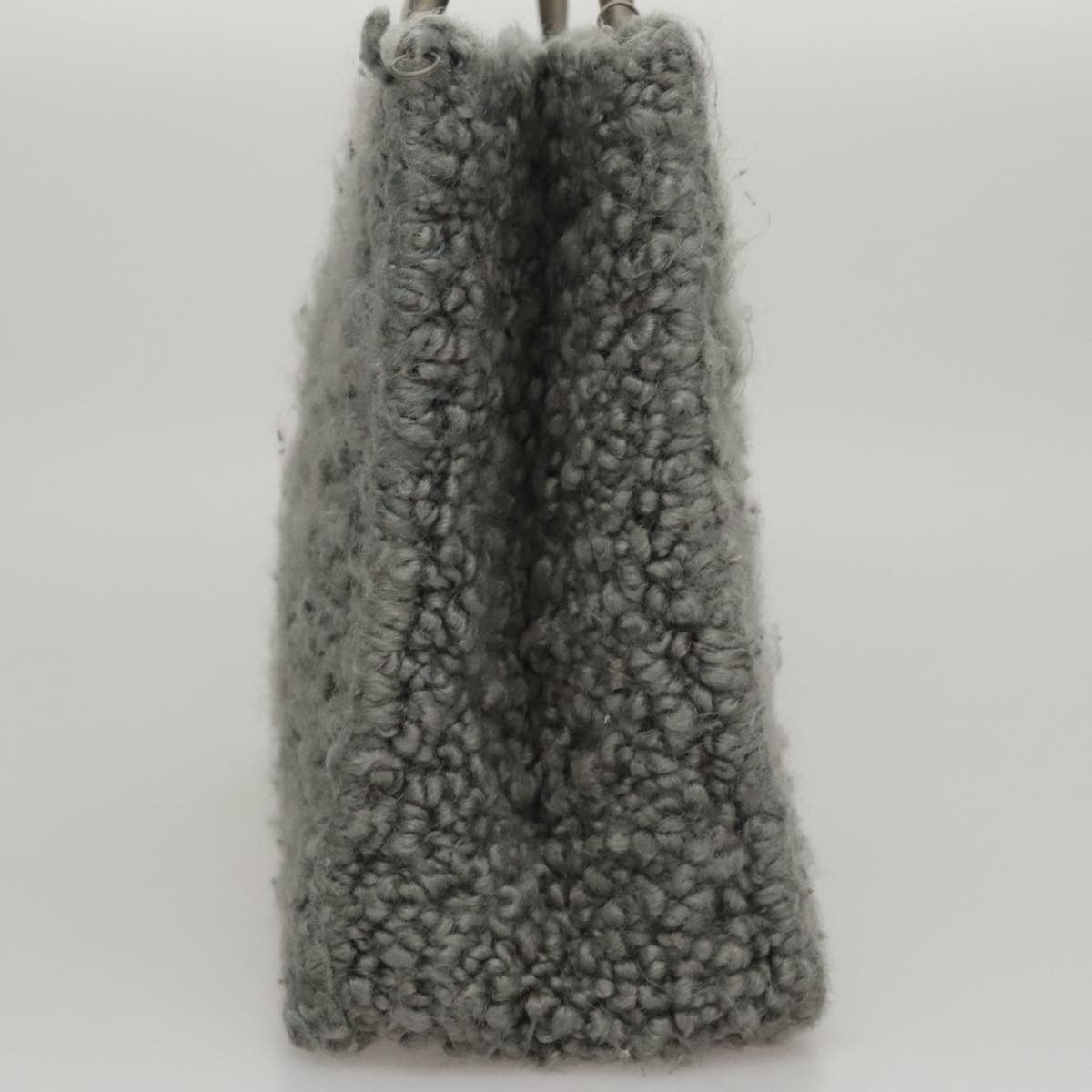 Salvatore Ferragamo Grey Wool Handbag (Pre-Owned) Size ONE SIZE - 4 Thumbnail