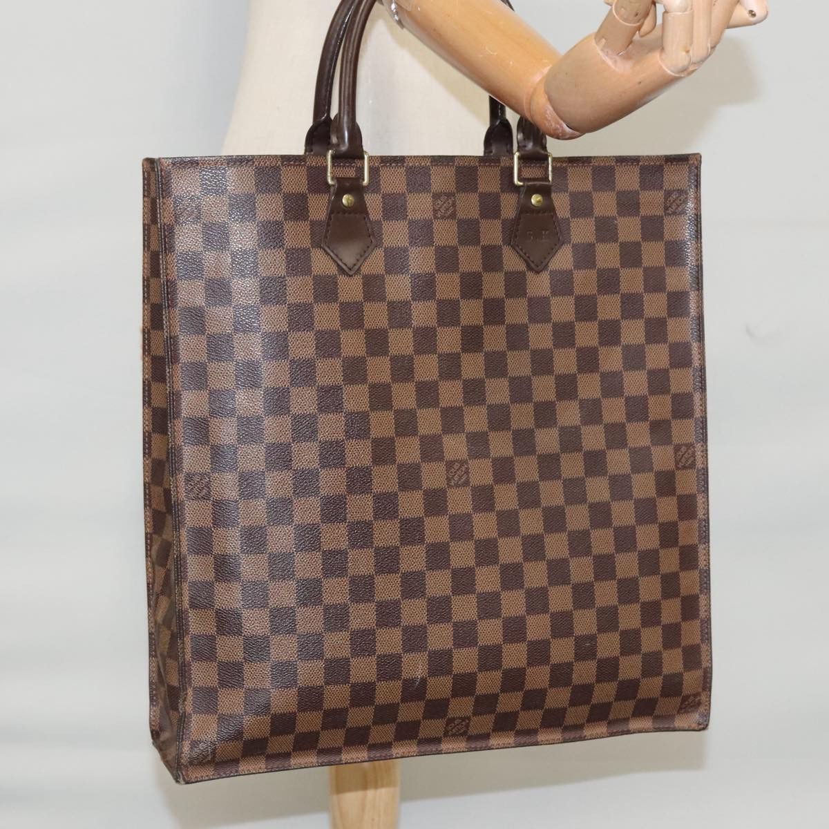 Louis Vuitton Sac Plat Brown Canvas Tote Bag (Pre-Owned) Size ONE SIZE - 14 Thumbnail