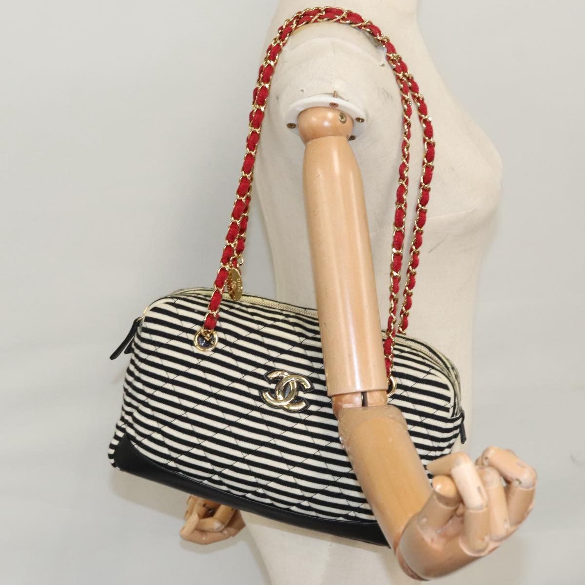 Chanel Cc Multicolour Cotton Shoulder Bag (Pre-Owned) Size ONE SIZE - 16 Thumbnail