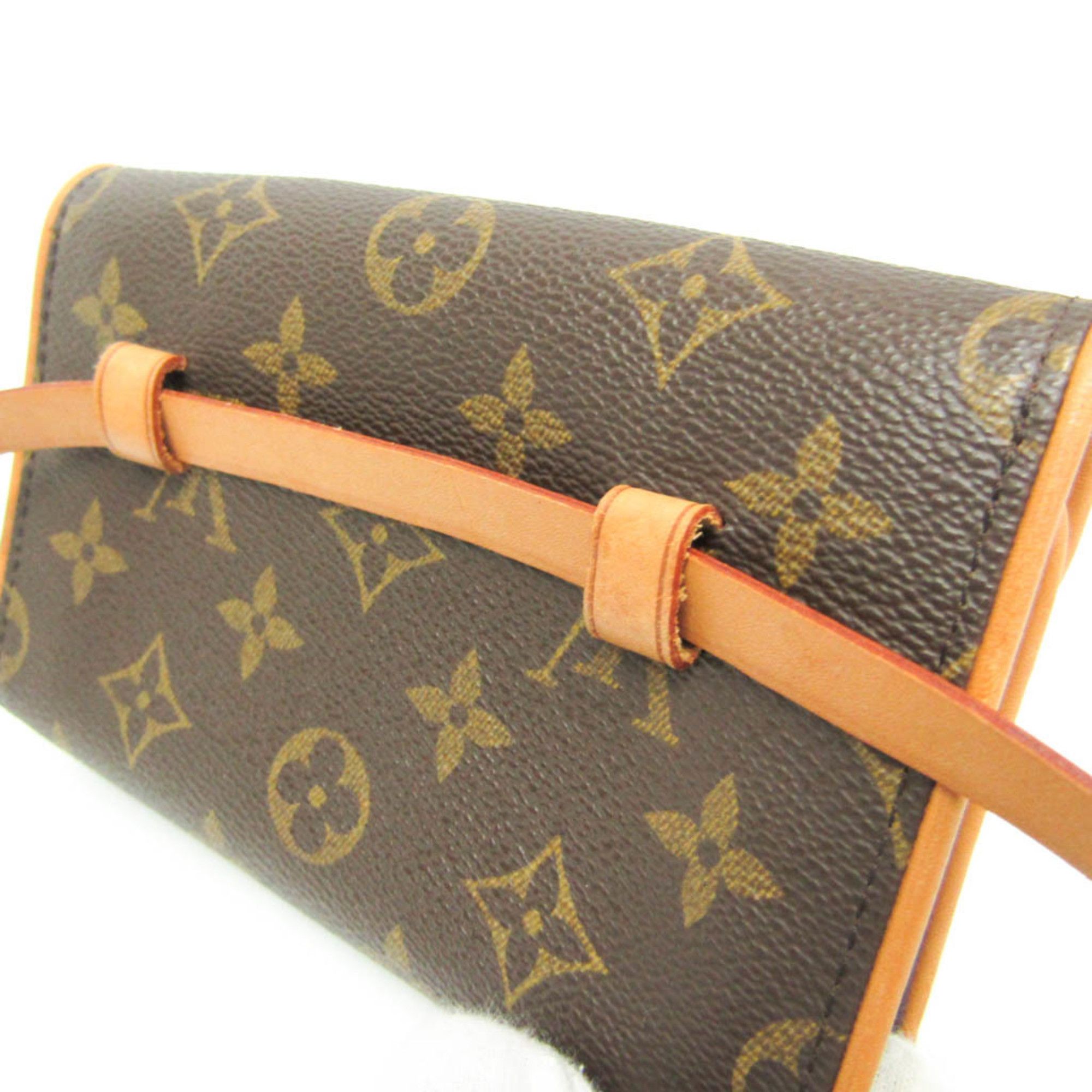 Louis Vuitton Florentine Brown Canvas Clutch Bag (Pre-Owned) Size ONE SIZE - 7 Thumbnail