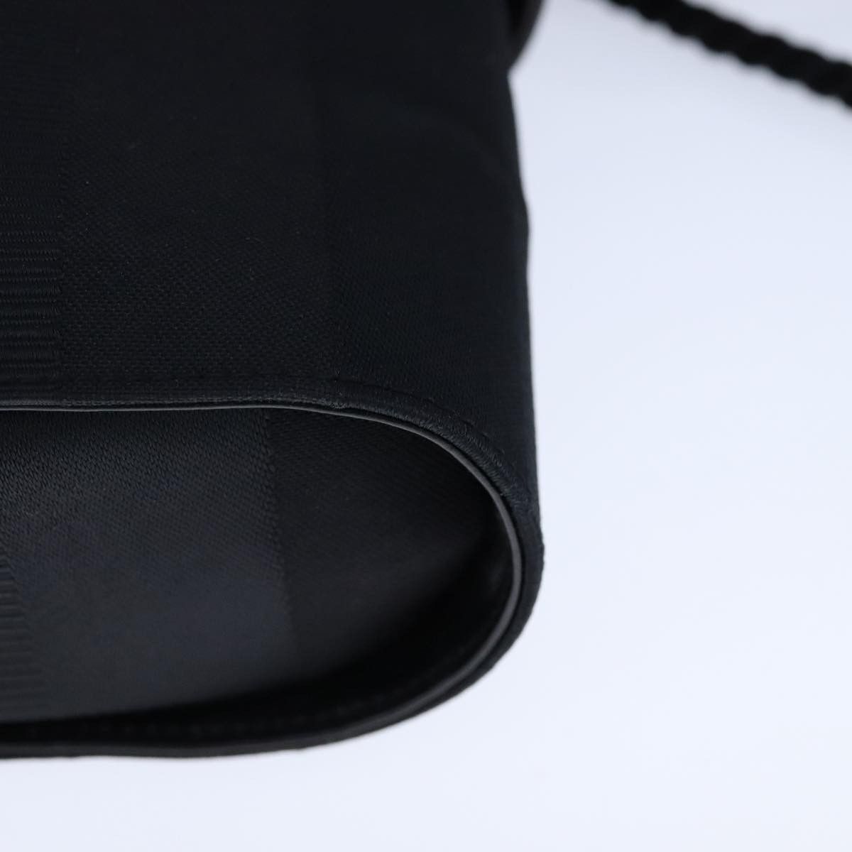 Salvatore Ferragamo Black Canvas Shoulder Bag (Pre-Owned) Size ONE SIZE - 8 Thumbnail