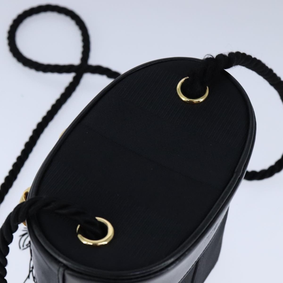 Salvatore Ferragamo Black Canvas Shoulder Bag (Pre-Owned) Size ONE SIZE - 15 Thumbnail