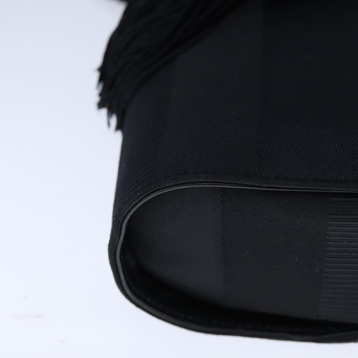 Salvatore Ferragamo Black Canvas Shoulder Bag (Pre-Owned) Size ONE SIZE - 7 Thumbnail
