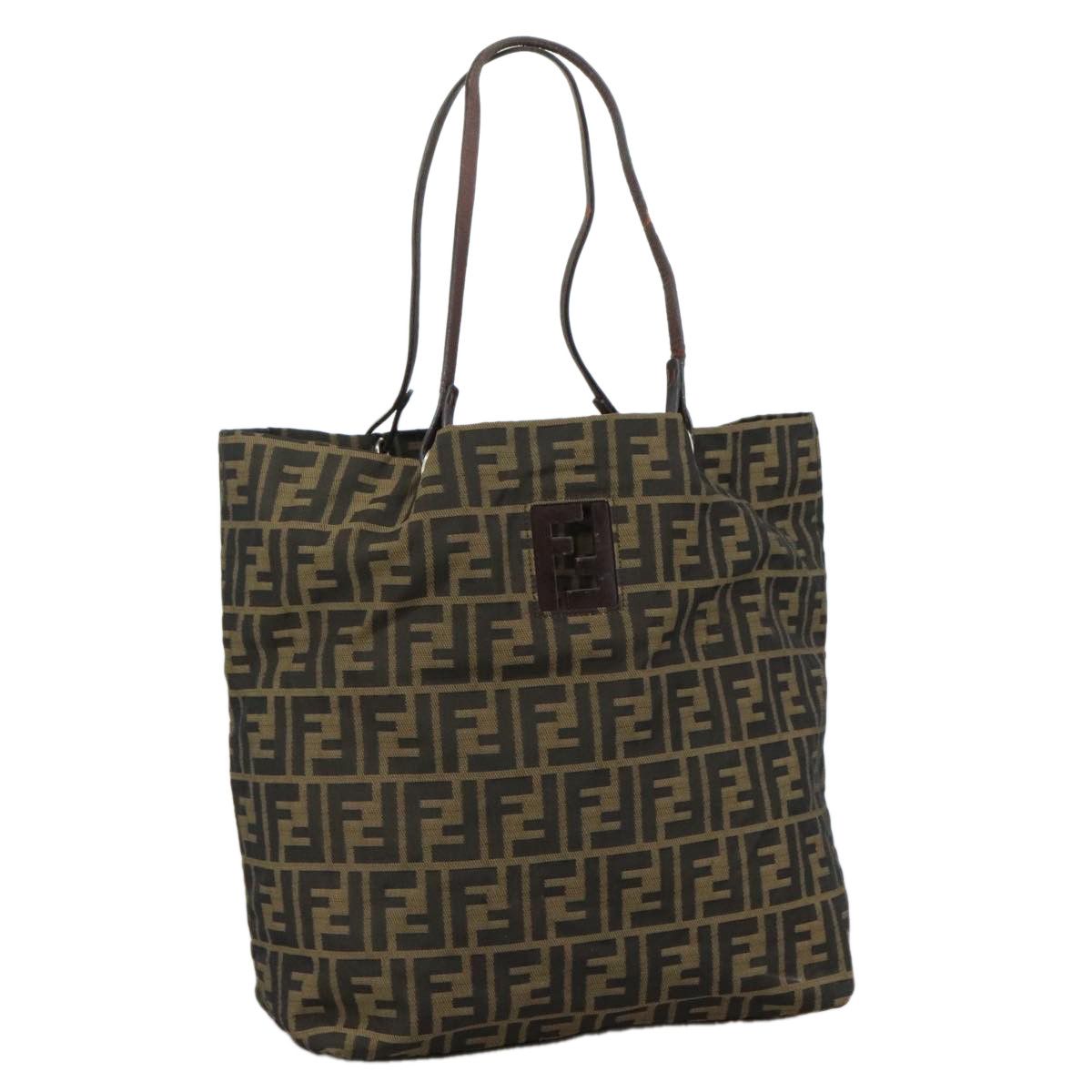 Fendi Zucca Brown Canvas Tote Bag (Pre-Owned) Size ONE SIZE - 15 Thumbnail