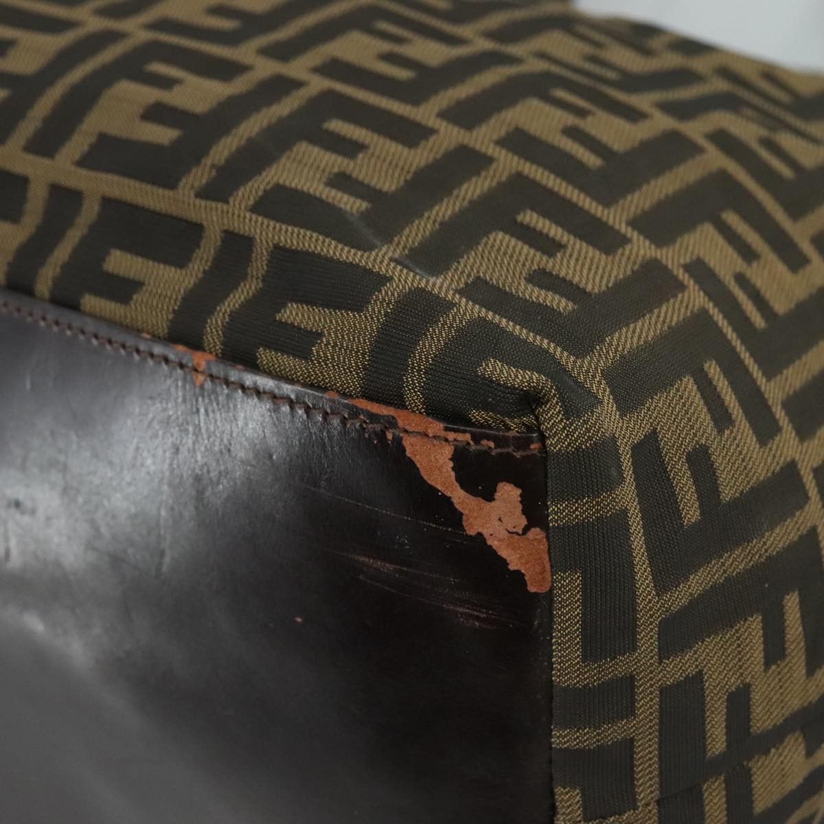 Fendi Zucca Brown Canvas Tote Bag (Pre-Owned) Size ONE SIZE - 7 Thumbnail