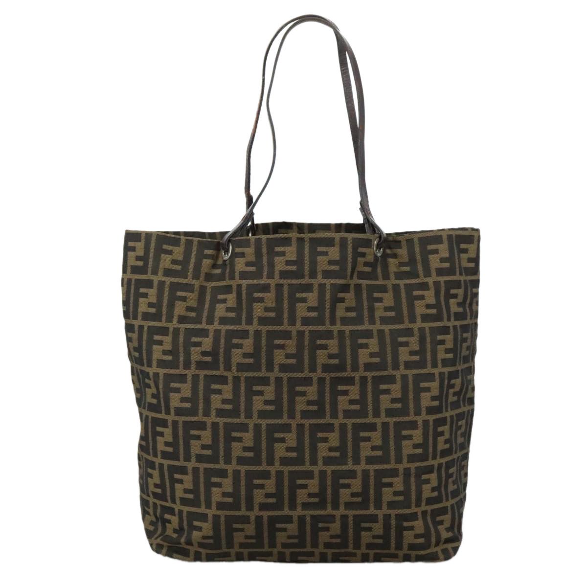 Fendi Zucca Brown Canvas Tote Bag (Pre-Owned) Size ONE SIZE - 2 Thumbnail