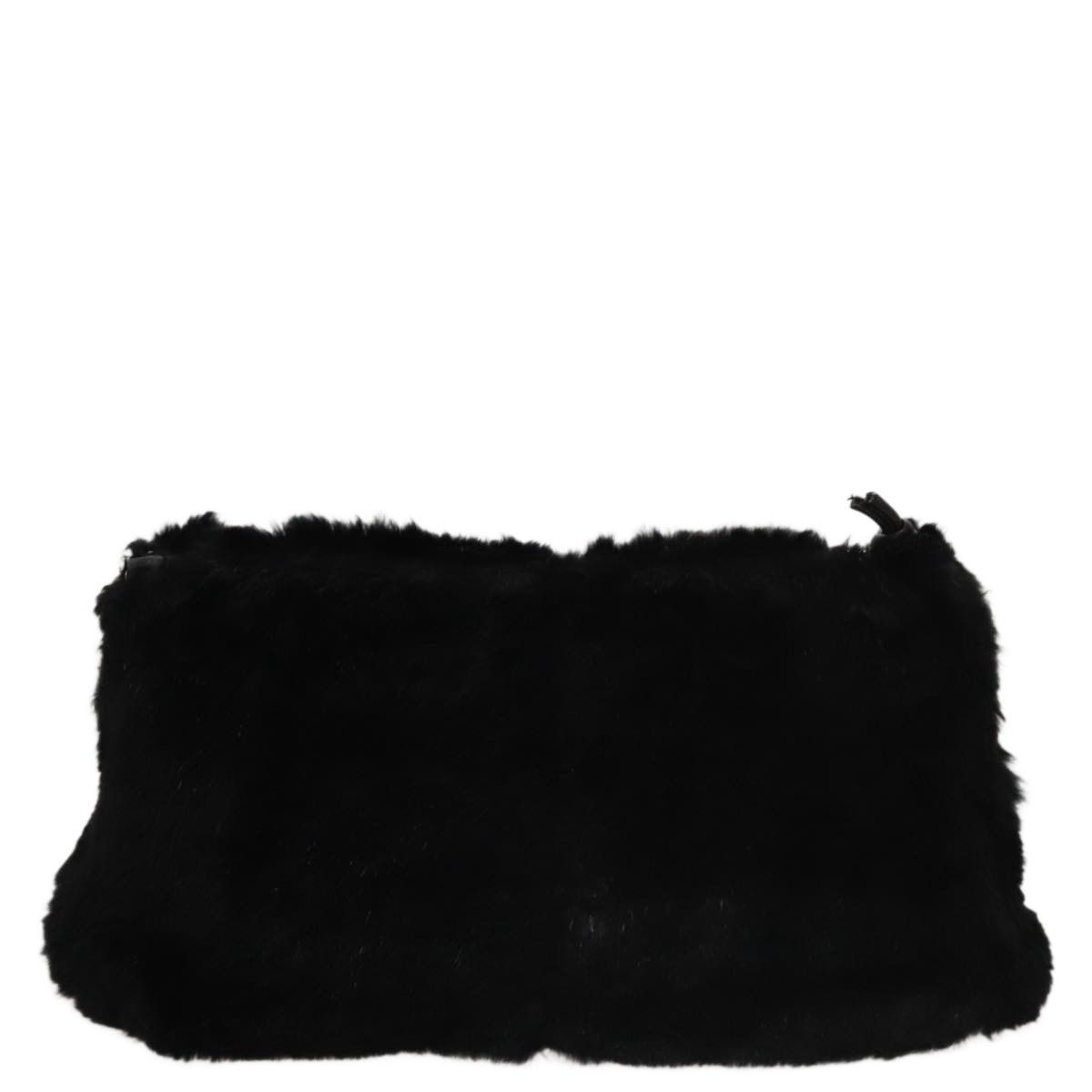 Chanel Coco Mark Black Faux Fur Shoulder Bag (Pre-Owned) Size ONE SIZE - 2 Thumbnail