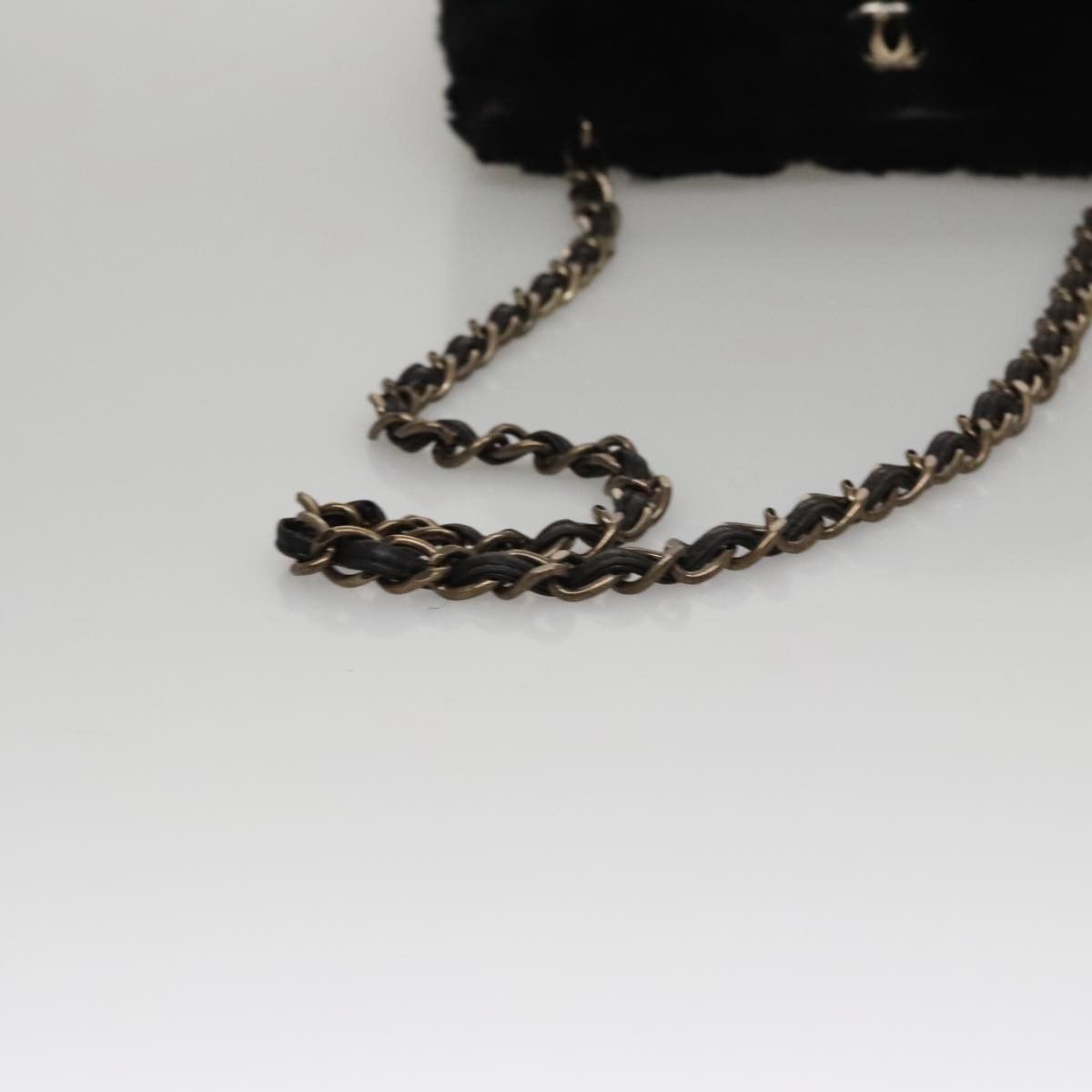 Chanel Coco Mark Black Faux Fur Shoulder Bag (Pre-Owned) Size ONE SIZE - 19 Thumbnail