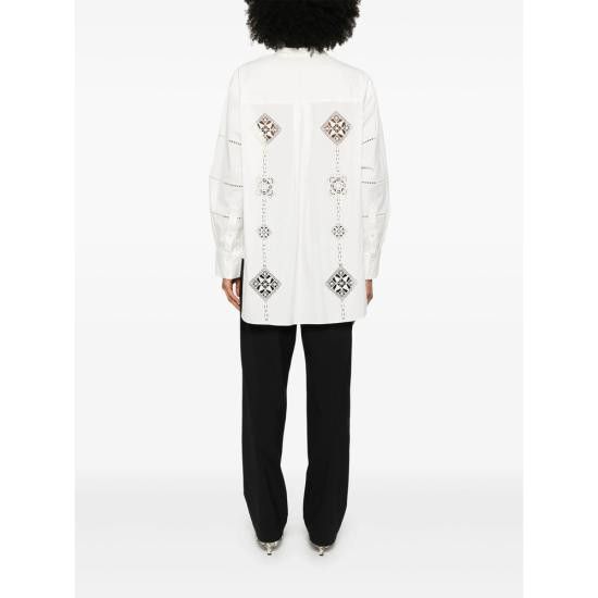 Isabel Marant ISABEL MARANT Women Shirts C1J11I CH0203FA 20WH WHITE Size XS / US 0-2 / IT 36-38 - 3 Thumbnail