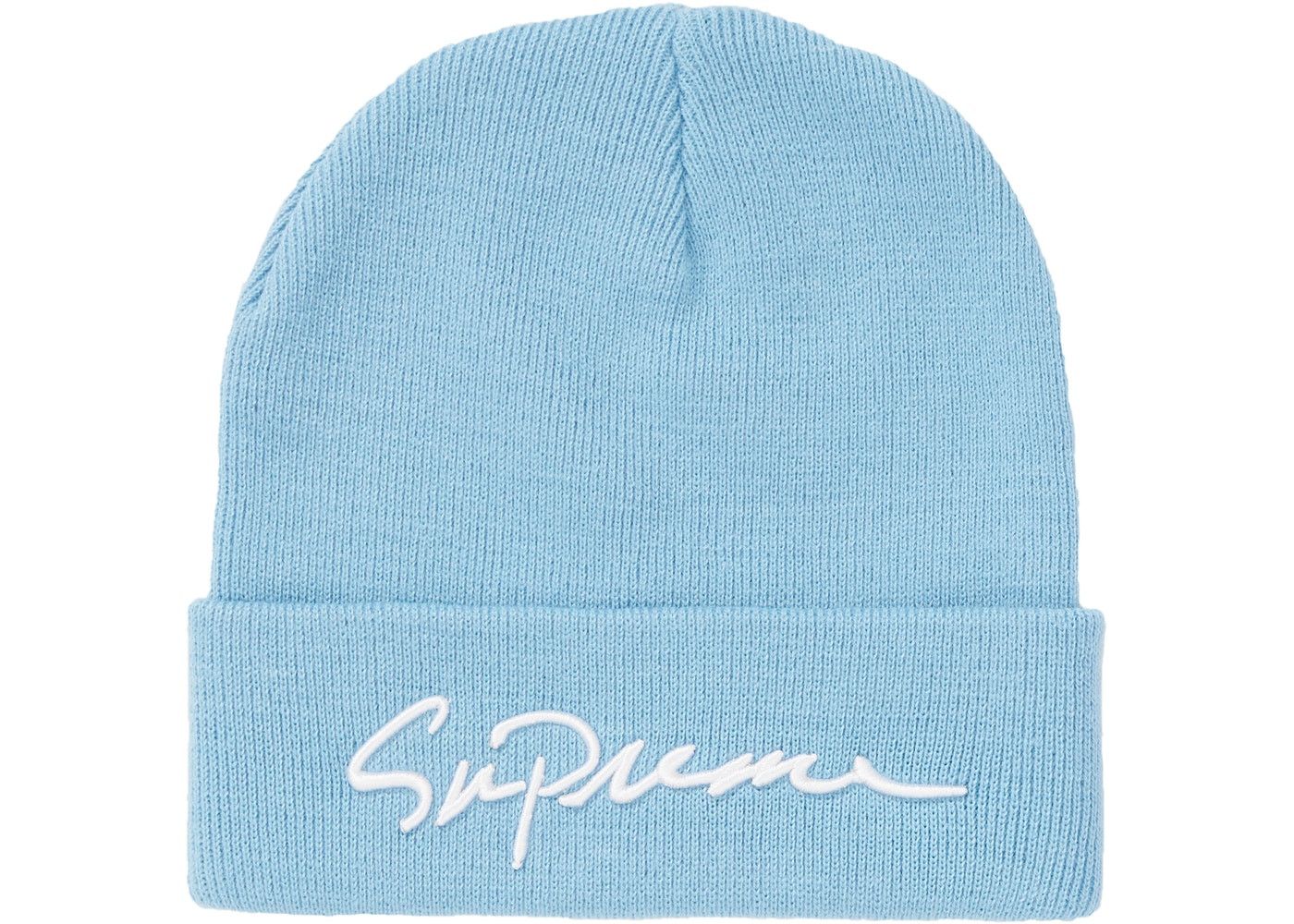 Supreme Supreme Classic Script Beanie Light Blue Size ONE SIZE - 1 Preview