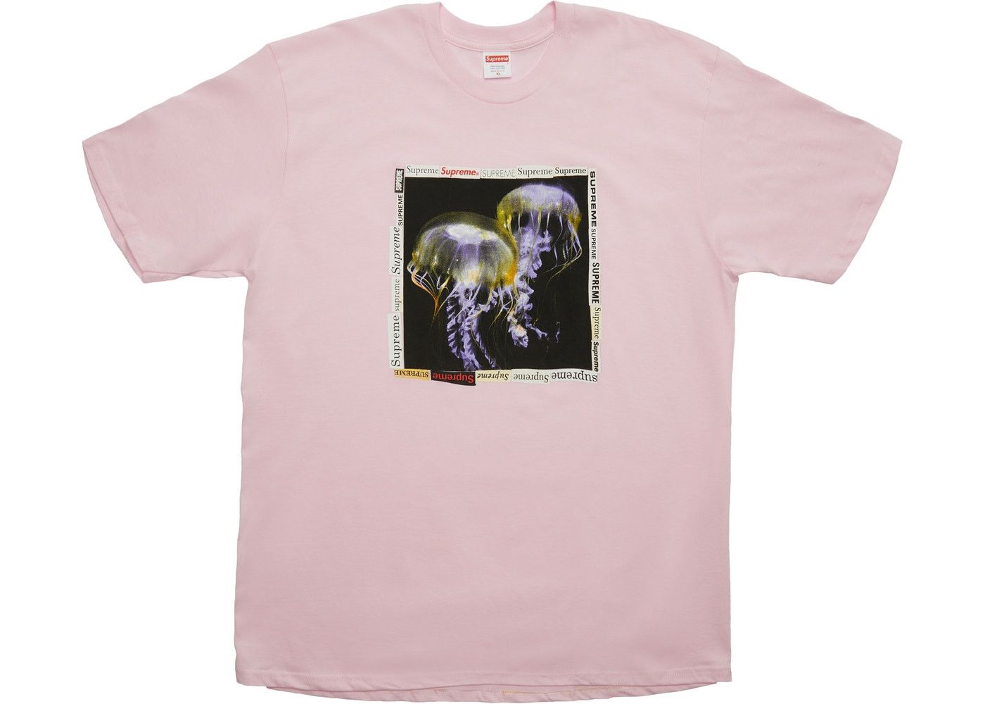 Supreme Supreme Jellyfish Tee Light Pink Size US M / EU 48-50 / 2 - 1 Preview
