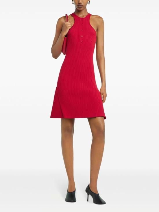 Courreges COURREGES Women Mid Skirts 125MRO572 FI00014015 Red Size S / US 4 / IT 40 - 4 Thumbnail