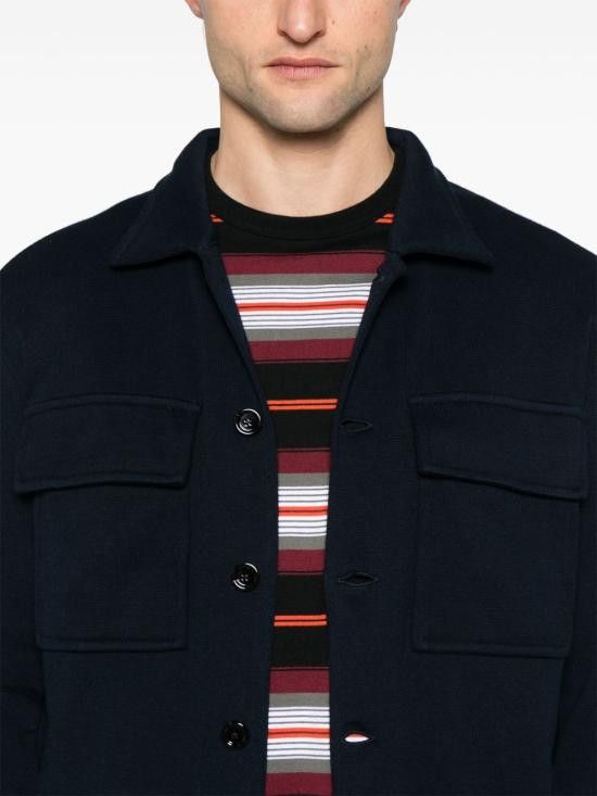 Lardini LARDINI Men Long Tops ESLJM85 ES64000850 Blue Size US XXL / EU 58 / 5 - 4 Thumbnail