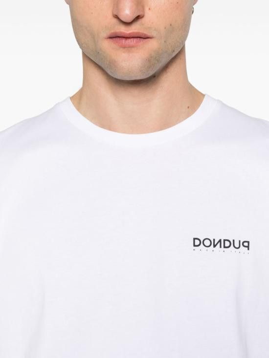 Dondup DONDUP Men T-Shirts US198 JF0309UIT8000 White Size US XL / EU 56 / 4 - 2 Thumbnail