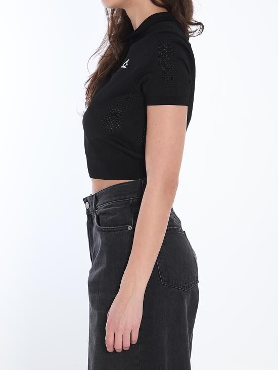 Alexander Wang ALEXANDER WANG Women Polo Shirts 4KC2251017 BLACK Size M / US 6-8 / IT 42-44 - 3 Thumbnail