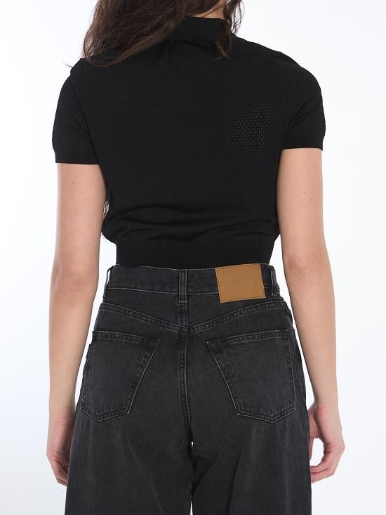 Alexander Wang ALEXANDER WANG Women Polo Shirts 4KC2251017 BLACK Size S / US 4 / IT 40 - 4 Thumbnail