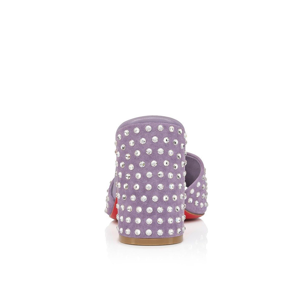 Christian Louboutin Jane Mule Strass Purple Size US 9 / IT 39 - 3 Thumbnail