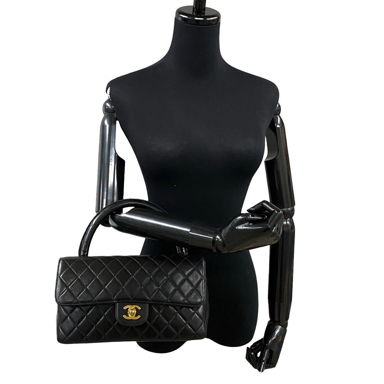 Chanel Chanel Handbag Black Leather Size ONE SIZE - 2 Thumbnail